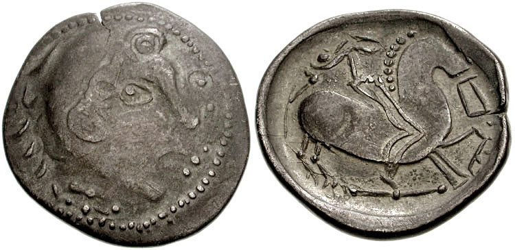 Transylvanian Plains Circa Late 2nd to Early 1st Century BC. AR Tetradrachm 26mm 8.38 g Sold for $325 26042006.jpg