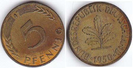 Germania - 1950 - 5 pfennig J.jpg