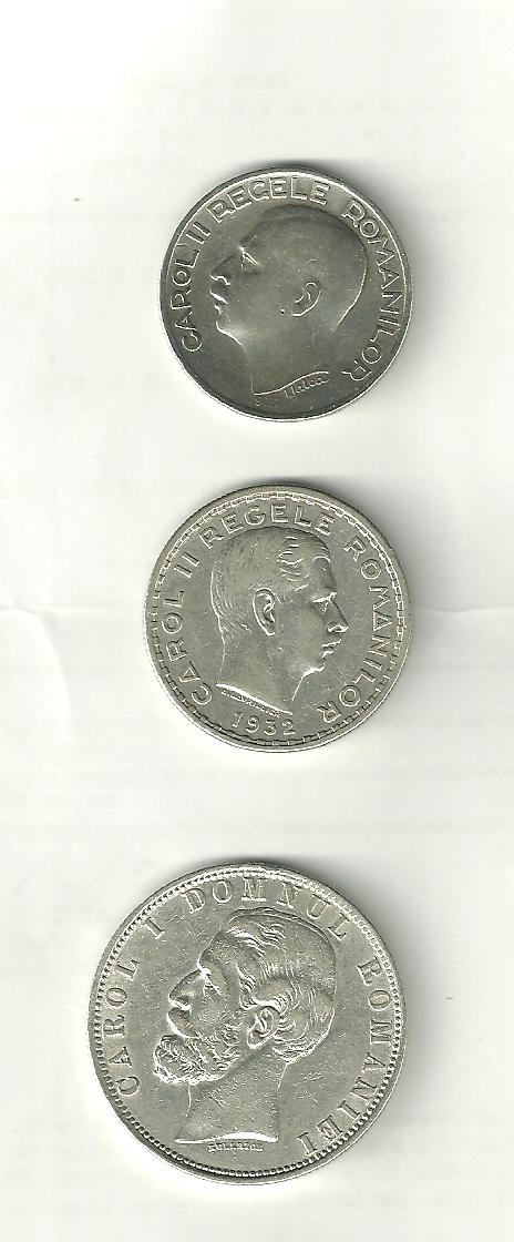 100 lei 1932, 5 lei 1880, 250 lei 1935