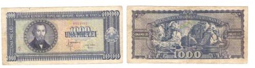 1000lei 20sept1950 VF+ 2pliuri 60RON