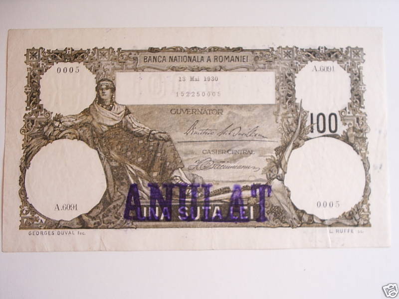 100 lei 1930 ANULAT