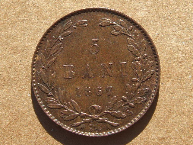 5 bani 1867 watt&amp;amp;co. rv,
