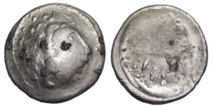Coin 063 – EASTERN CELTIC. Danube region. Ca. Third Century B.C. AR Drachm.jpg